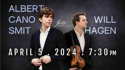 Violinist Will Hagen and Pianist Albert Cano Smit