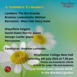 Waynflete Singers Concert: A Summer Romance