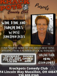 Wine, Dine and Punchlines with Jonathan Yates at Krackpots Comedy Club