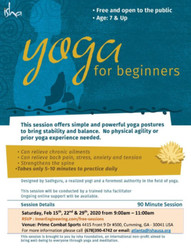Yoga for Beginners - Cumming, Ga - Feb29,2020