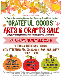 "grateful Goods" Arts and Crafts Sale