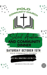 *polo Community Church Dinner and Silent Auction