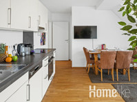 Two-Bedroom Penthouse Apartment with terrace and city view - דירות