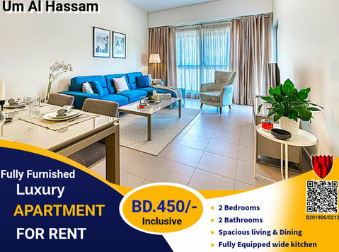 2 Bhk Luxury Apartment for Rent in Um Al Hassam Bd.450/- - Апартаменти