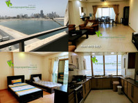 Furnished two-bedroom flat rent in Juffair with sea view - Appartementen