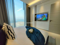 Great interior+brand new+sea view+artificial beach - דירות