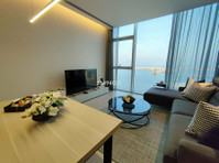 Great interior+brand new+sea view+artificial beach - شقق