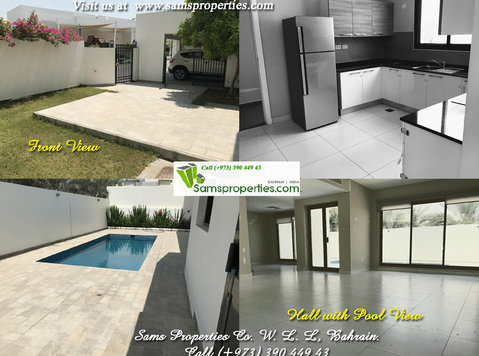 House for rent in Bahrain Saar Semi-furnished villa + pool - Házak