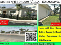 Semi-frbished 4-bedroom villa for rent in Bahrain, Salmaniya - Houses