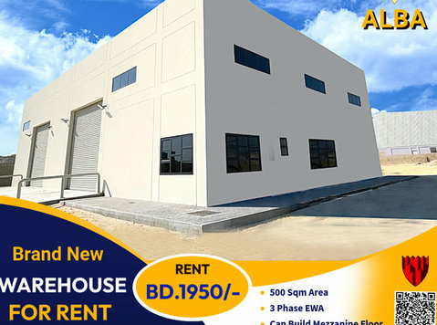Brand new warehouse for rent in Alba Bd.1950/- (500 Sqm) - Office / Commercial