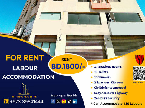 Labour accommodation for rent in Ras zuwayed bd.1800/-  - اپارٹمنٹ