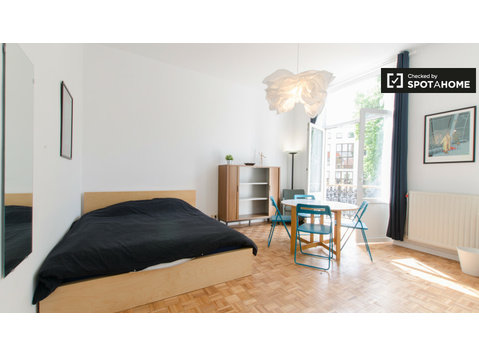 Large room in 8-bedroom apartment in Schuman, Brussels - Ενοικίαση