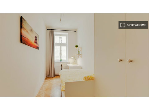 Chambre à louer dans un appartement de 6 chambres à Žižkov,… - À louer