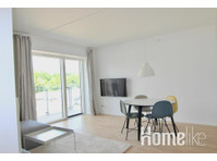 Great 1-bed w/ balcony by Odense Harbour - 公寓