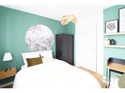 Rent this moderne 10 m² bedroom in coliving in Schiltigheim - アパート