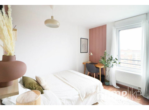Charmante chambre de 11 m² à louer à Lille en coliving -… - Collocation
