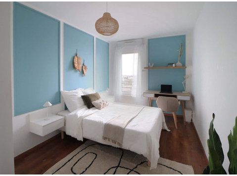 Scandinavian 14 m² bedroom to rent in coliving in Lille - อพาร์ตเม้นท์