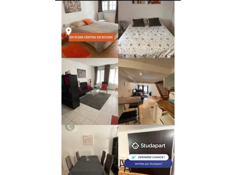 Appartement meublé de 80 m2 en centre ville de Rouen proche… - Til Leie