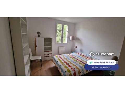 Chambre très lumineuse au 1er étage (sur 2 étages), sans… - À louer