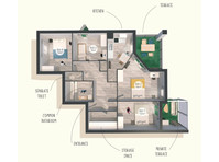 Co-Living: 17m² Bedroom with Balcony - Til leje