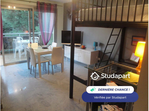 Grand studio, 2 bons couchages en 140, terrasse vue mer et… - À louer