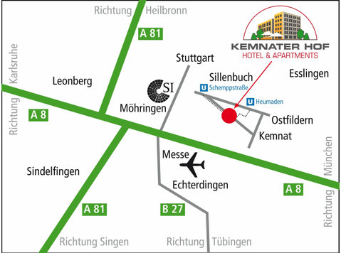 Two-room apartment near trade fair/airport Stuttgart for 4… - الإيجار
