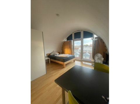 Simplex Apartments: top floor apartment, Karlsruhe - For Rent
