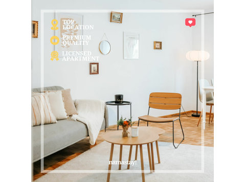 namastay! Modern living in the heart of Mannheim - For Rent