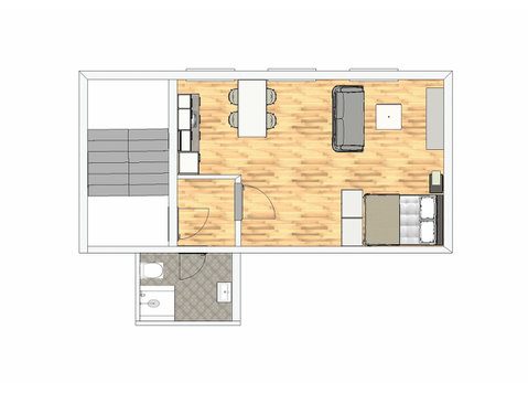 Furnished and fully equipped 1-room apartment in Stuttgart… - For Rent