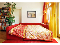 Sunny room with balcony and winter garden - For Rent