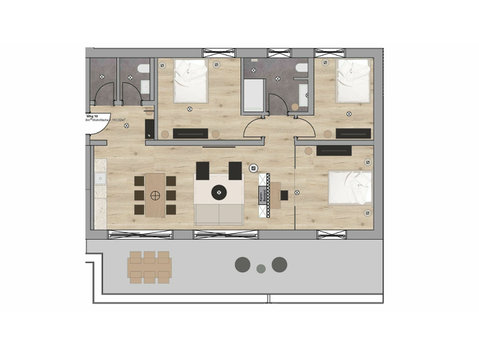 dreamcation Apartments Straubing - Penthouse groß - Zu Vermieten