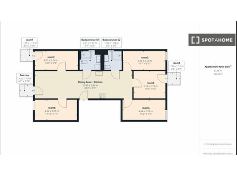 Habitación privada totalmente amueblada en piso compartido… - Alquiler