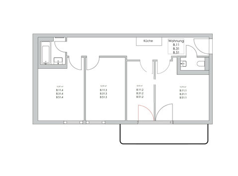 Zimmer in der Nazarethkirchstraße 51 (Aufgang B) - Apartments