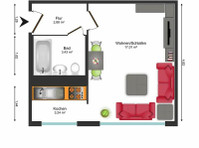 Bright Studio Apartment for Rent in Dresden -  வாடகைக்கு 
