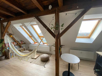 Very bright, loft-like 3-room attic apartment in Möckern - Kiralık