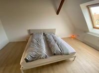 Very bright, loft-like 3-room attic apartment in Möckern - K pronájmu
