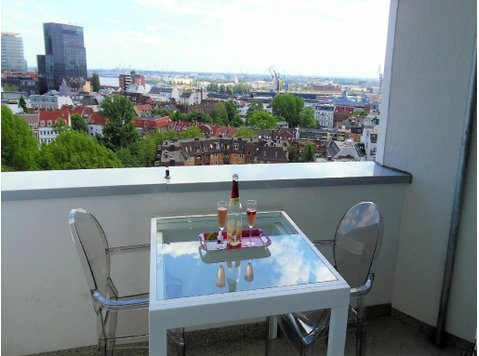 Harbour, River and Reeperbahnview, stylist 2 roomapartment,… - For Rent