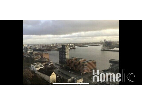 City apartment with a dream view of Hamburg - آپارتمان ها