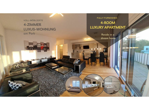 Voll-möblierte 4-Zimmer Luxus-Wohnung am Park - Offenbach - Zu Vermieten