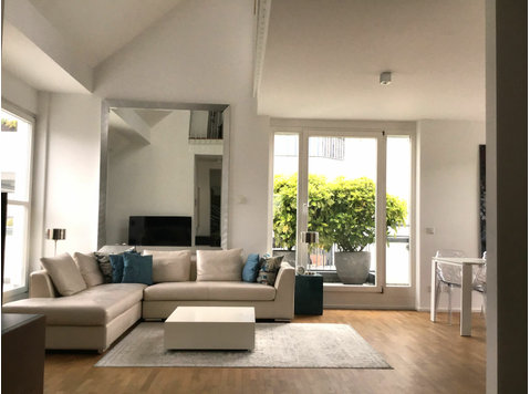 Light-flooded maisonette apartment including 2 underground… - For Rent