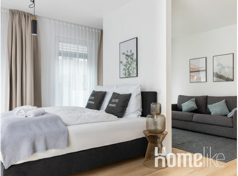 Gütersloh Eickhoffstraße - Suite XL with sofa bed & balcony - 아파트
