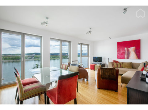 Elegante 3-Zi.-Luxus-Wohnung mit wundervollem Rhein-Panorama - Zu Vermieten