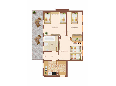 #VAZ Apartments DU05 |Kitchen | Free WiFi |Parking - For Rent