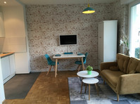 Möbilierte Designer Wohnung mitten in Düsseldorf - Zu Vermieten