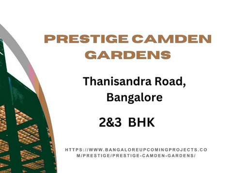 Prestige Camden Gardens Residential Apartments In Bangalore - Dzīvokļi