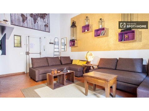 Elegancki 1-pokojowy apartament do wynajęcia w Trastevere w… - Mieszkanie