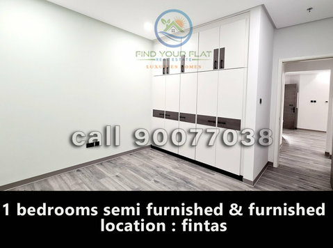 1 bedroom semi furnished & furnished in fintas - アパート