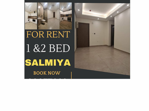 for rent in salmiya 1 & 2 bedrooms semi furnished with pool - Lejligheder