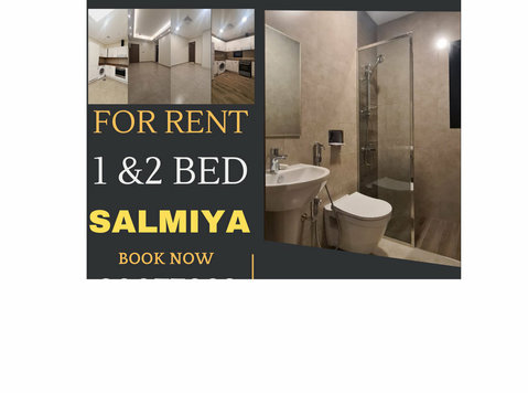 for rent in salmiya 1 & 2 bedrooms semi furnished with pool - Dzīvokļi