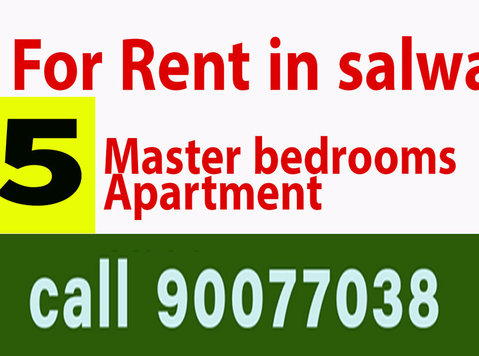 for rent in salwa 5 master bedroom apartment call 90077038 - Apartamentos